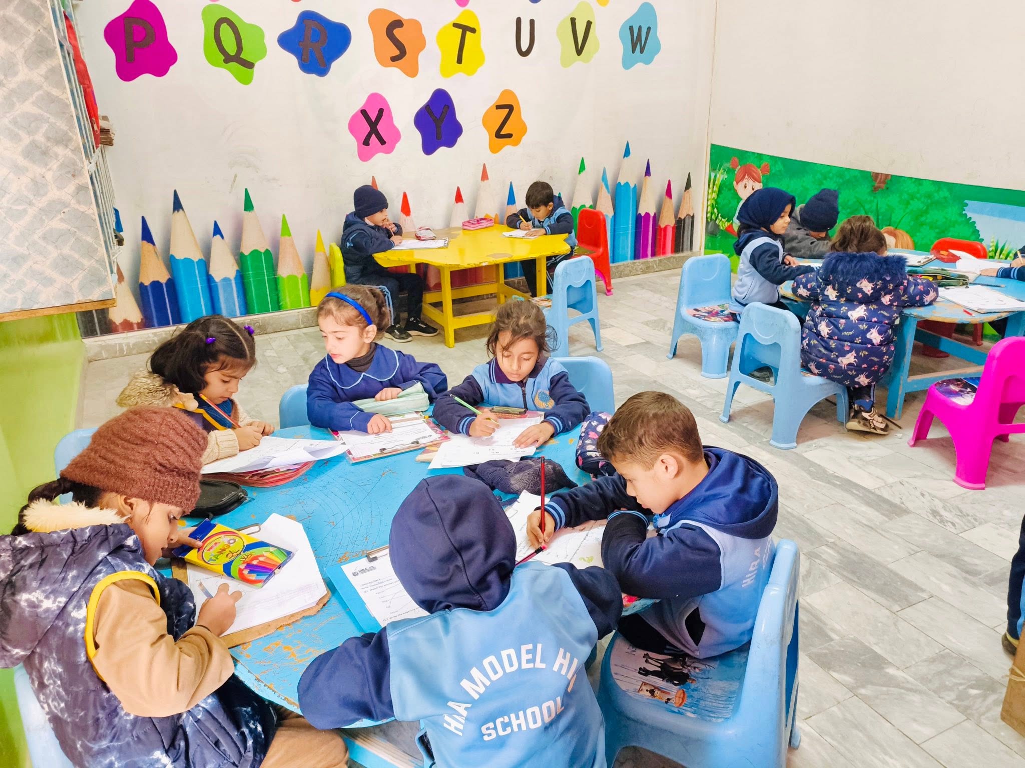 Hira Model School Classrooms